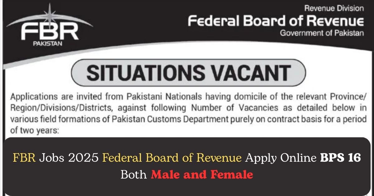 FBR Jobs 2025