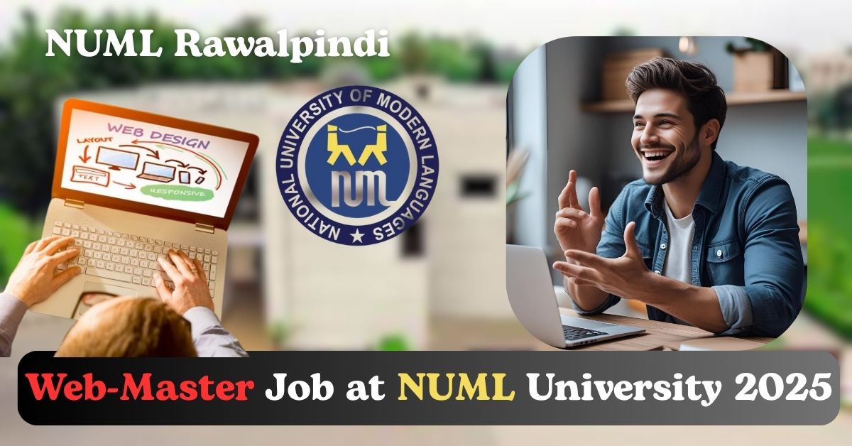 banner for job of web-master at NUML University