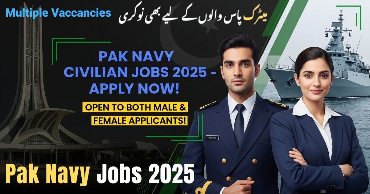 male and female in the thumbnail of the Pak Navy job