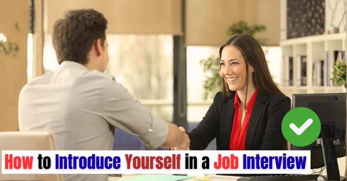 Woman and man shaking hands